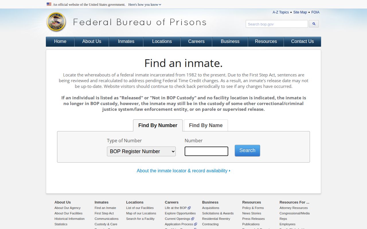 Federal locator beyond Hendricks County arrest records
