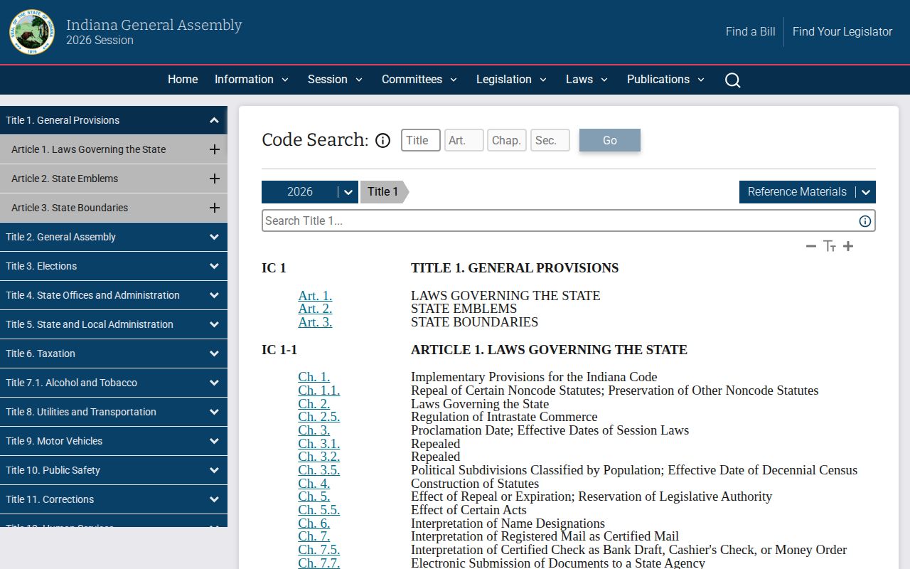 Indiana Code for Hendricks County mugshot and arrest records